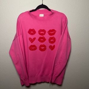 Valentines Inspired crew neck sweater